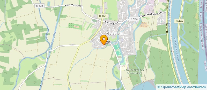 localisation de l'entreprise BORNERT TRITZ IDEL  GERSTHEIM