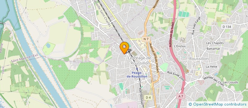 localisation de l'entreprise BORNETTE MAINTENANCE WALTER  LE PEAGE-DE-ROUSSILLON