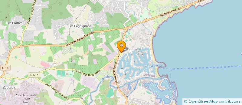 localisation de l'entreprise BORO à GRIMAUD