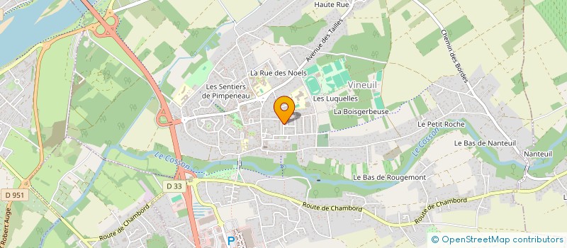 localisation de l'entreprise BORO à VINEUIL