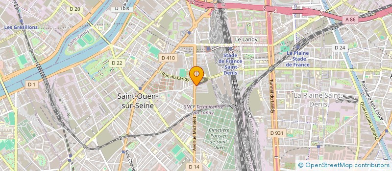 localisation de l'entreprise BOROM & ASSOCIES SARL à SAINT-OUEN-SUR-SEINE