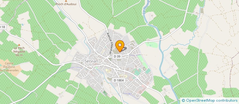 localisation de l'entreprise BORRAZ TP à SERVIAN