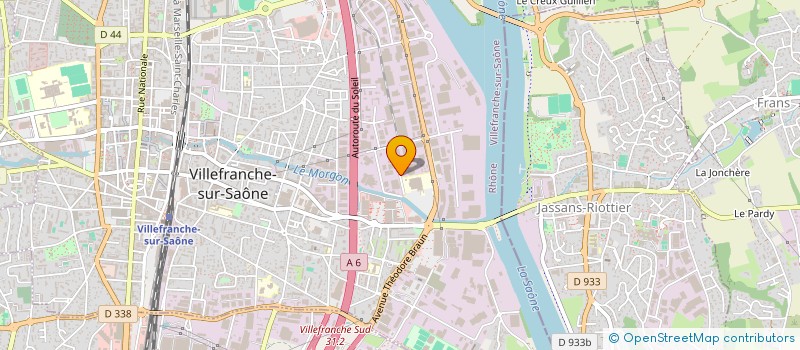 localisation de l'entreprise BORREL DIFFUSION à VILLEFRANCHE-SUR-SAONE