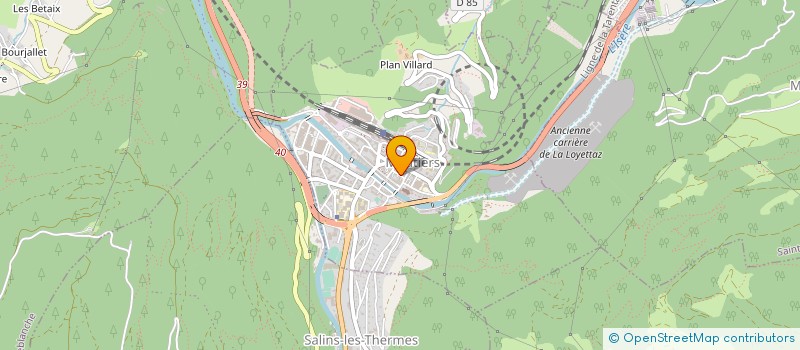 localisation de l'entreprise BORREL MACONNERIE  LES BELLEVILLE