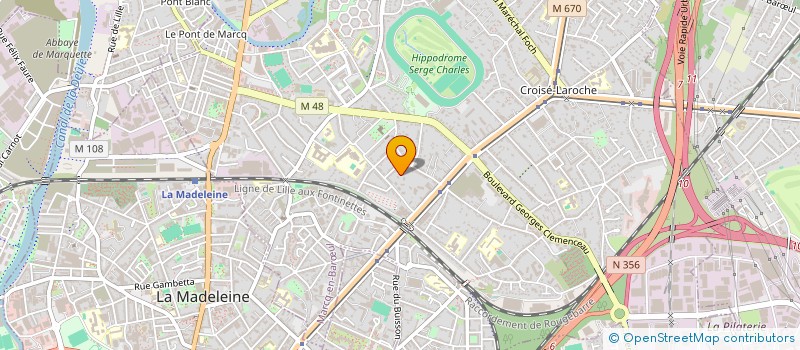 localisation de l'entreprise BORRENS & CIE à MARCQ-EN-BARŒUL