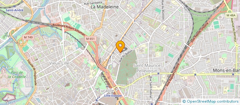 localisation de l'entreprise BORREWATER à LA MADELEINE