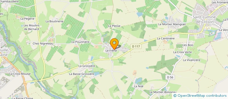 localisation de l'entreprise BORROD ASSOCIES à SAINT-LUMINE-DE-CLISSON