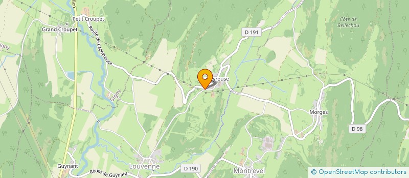 localisation de l'entreprise BORROD PARTICIPATIONS  VAL SURAN