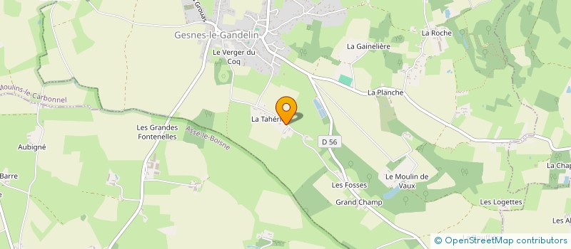 localisation de l'entreprise BORROMEE  GESNES-LE-GANDELIN