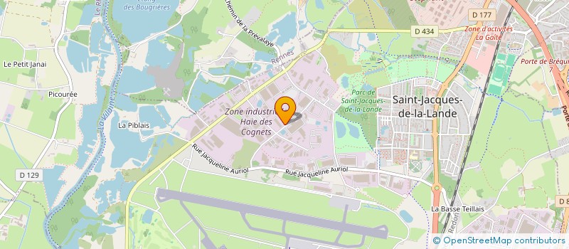 localisation de l'entreprise BORSA RENNES  SAINT-JACQUES-DE-LA-LANDE