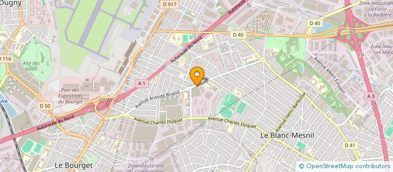 localisation de l'entreprise BORSAND DIFFUSION à LE BLANC-MESNIL
