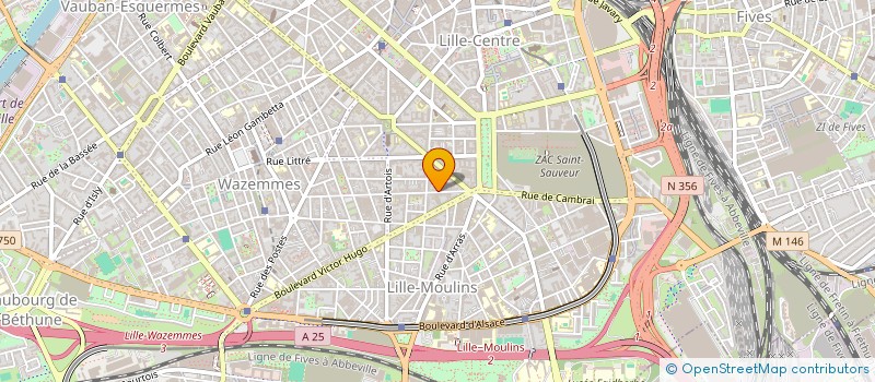 localisation de l'entreprise BORTEELE-MAYOLLE  LILLE