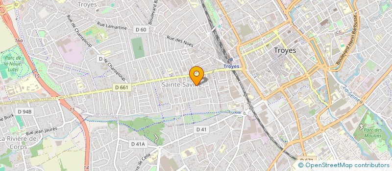 localisation de l'entreprise BORTHELO  SAINTE-SAVINE