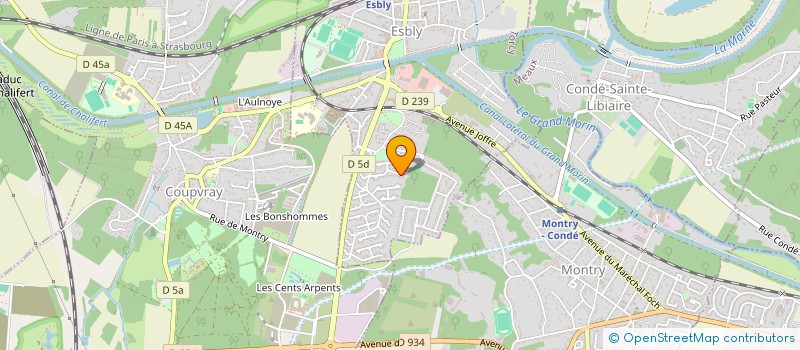 localisation de l'entreprise BORTO FINANCE à ESBLY