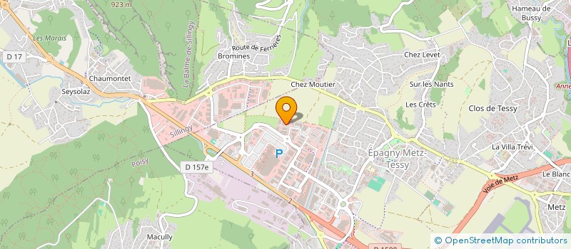 localisation de l'entreprise BORTO J.E.  EPAGNY METZ-TESSY