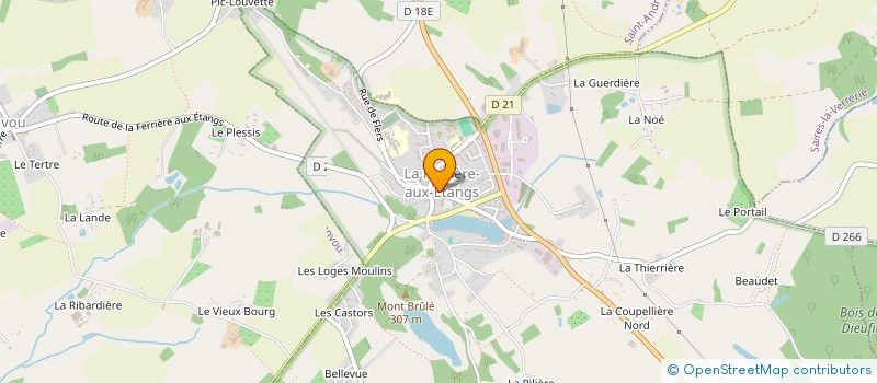 localisation de l'entreprise BORTOLUSSI G.C-N.J à LA FERRIERE-AUX-ETANGS