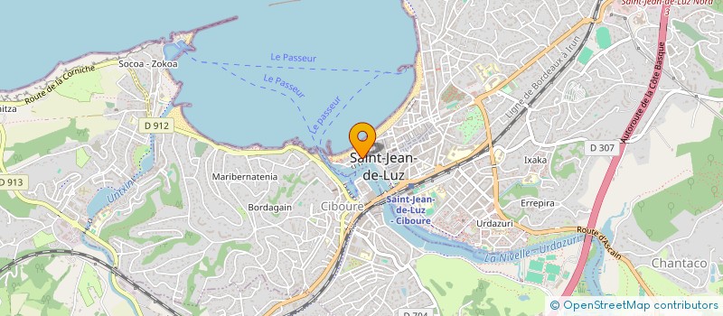 localisation de l'entreprise BORTZEK BAT à SAINT-JEAN-DE-LUZ