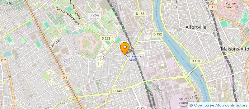 localisation de l'entreprise BORVAL & PARTNERS  VITRY-SUR-SEINE