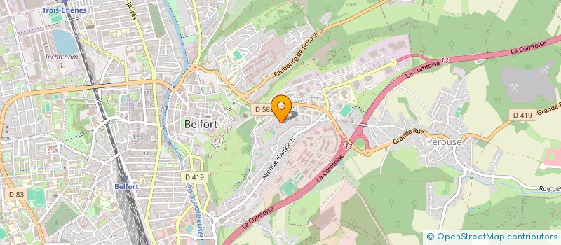 localisation de l'entreprise BORVIC à BELFORT