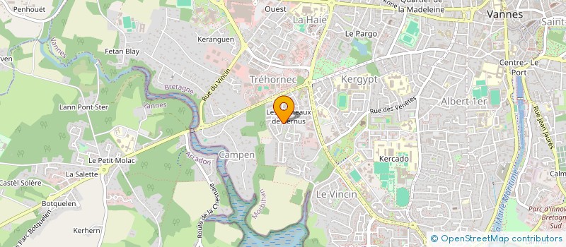 localisation de l'entreprise BORVO à VANNES
