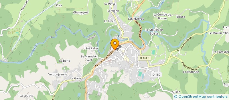 localisation de l'entreprise BORZEIX-BESSE  TREIGNAC