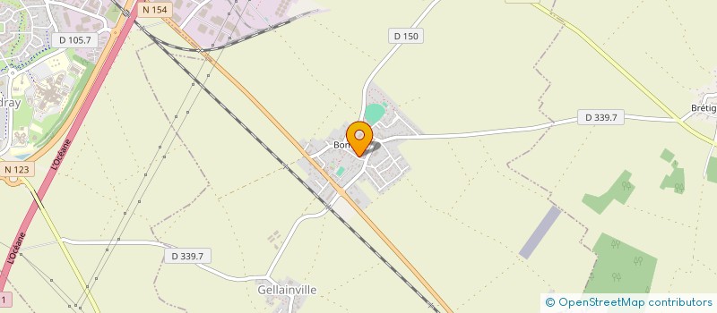 localisation de l'entreprise BOS à GELLAINVILLE