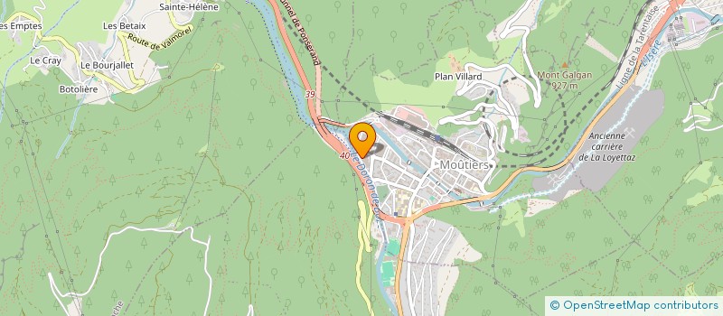 localisation de l'entreprise BOS EQUIPEMENT HOTELIER à MOUTIERS