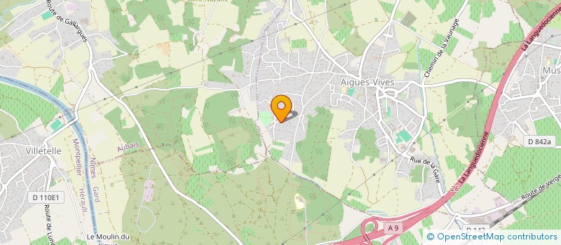 localisation de l'entreprise BOS EURL à AIGUES-VIVES