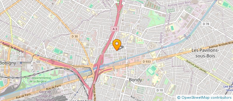 localisation de l'entreprise BOS IMMO  BONDY