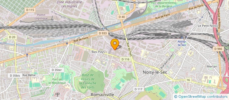 localisation de l'entreprise BOSA à NOISY-LE-SEC
