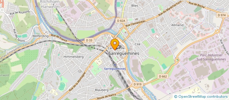 localisation de l'entreprise BOSA à SARREGUEMINES