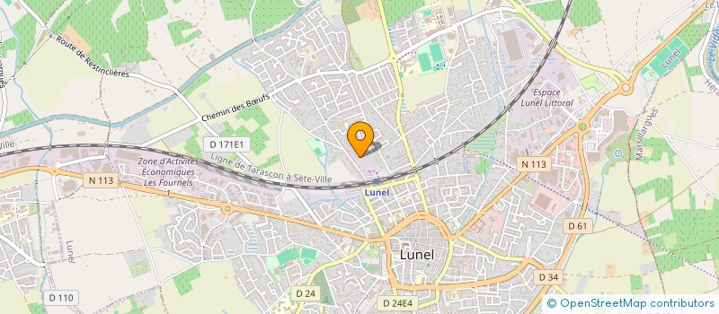 localisation de l'entreprise BOSABE à LUNEL
