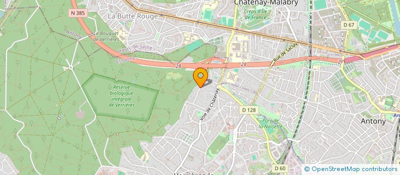 localisation de l'entreprise BOSAM à VERRIERES-LE-BUISSON