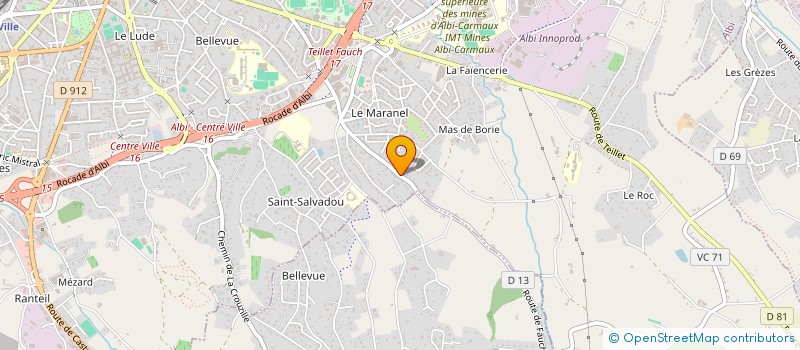 localisation de l'entreprise BOSC IMMO à ALBI