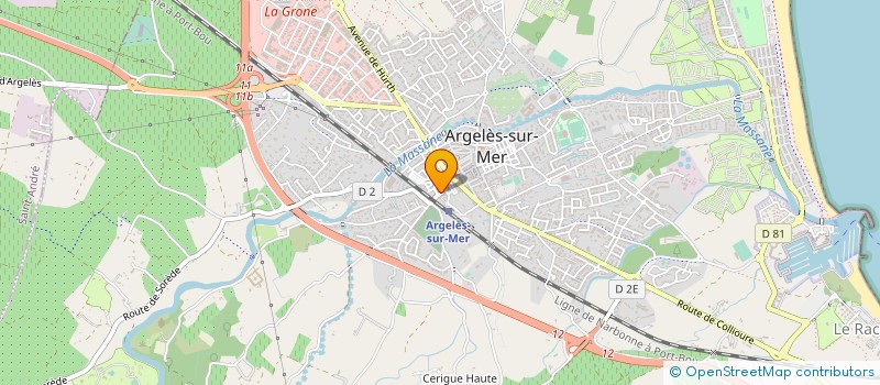 localisation de l'entreprise BOSC IMMOBILIER MEUBLE  ARGELES-SUR-MER