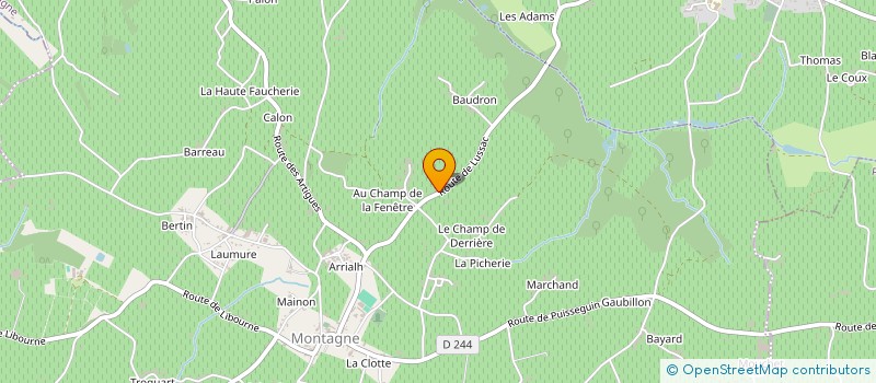 localisation de l'entreprise BOSC PERE ET FILS  MONTAGNE