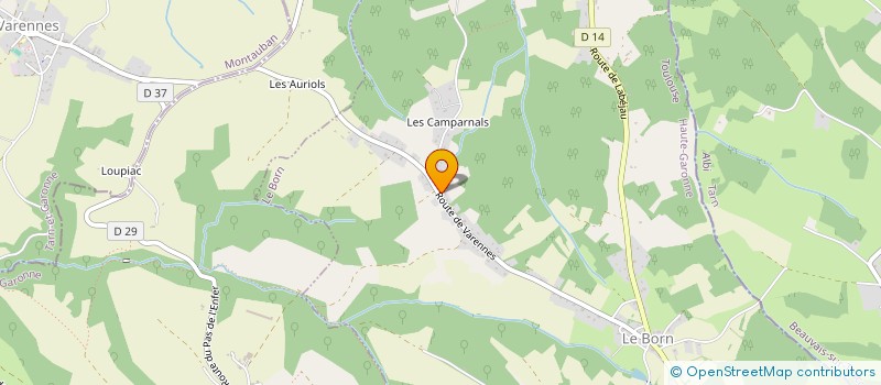 localisation de l'entreprise BOSCAT  LE BORN