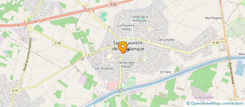 localisation de l'entreprise BOSCH THIERRY (CABINET) EURL SCOREX LITTORAL SOCIETE D'EXPERTISE ET DE REVISION COMPTABLE  SAINT-LAURENT-DE-LA-SALANQUE