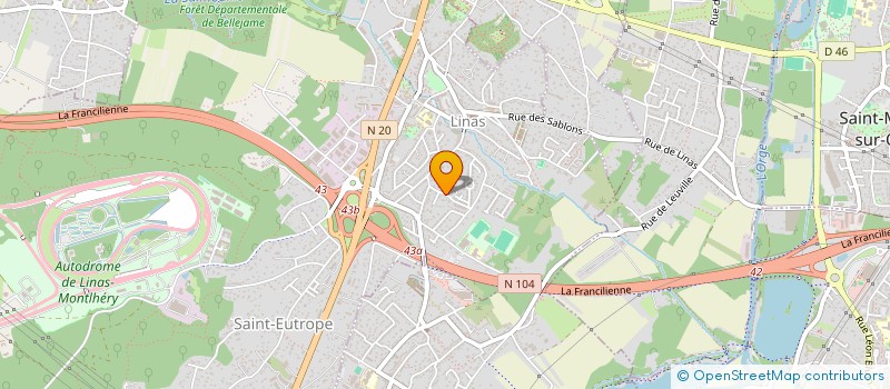 localisation de l'entreprise BOSCHER CHAUVIN IMMOBILIER à LINAS