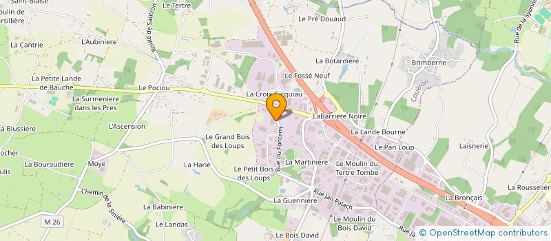 localisation de l'entreprise BOSCHER SIGNALETIQUE ET IMAGE à COUERON