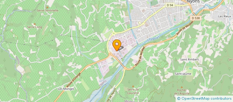 localisation de l'entreprise BOSCHI BLANC  NYONS