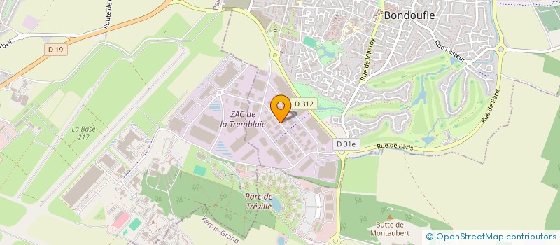 localisation de l'entreprise BOSCHUNG ENVIRONNEMENT à BONDOUFLE