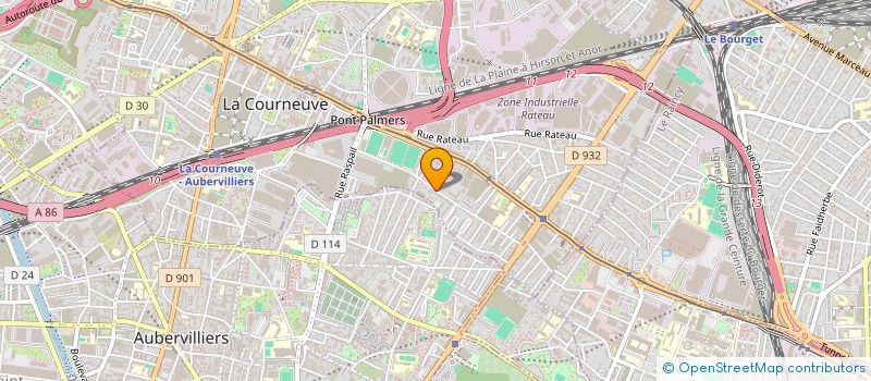localisation de l'entreprise BOSCK TIME à LA COURNEUVE