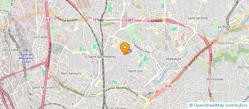 localisation de l'entreprise BOSCO à MARSEILLE 14EME