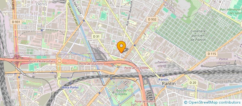 localisation de l'entreprise BOSF  AUBERVILLIERS