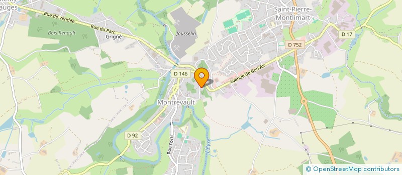 localisation de l'entreprise BOSLAND à MONTREVAULT-SUR-EVRE