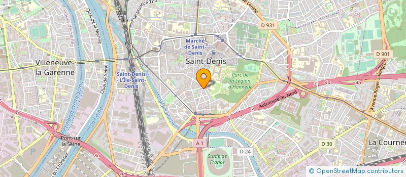 localisation de l'entreprise BOSNA à SAINT-DENIS