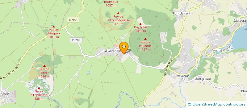 localisation de l'entreprise BOSNIER  AYDAT