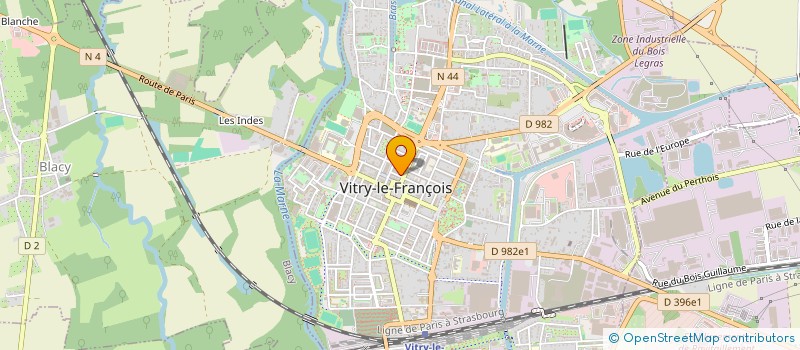 localisation de l'entreprise BOSPHORE  VITRY-LE-FRANCOIS