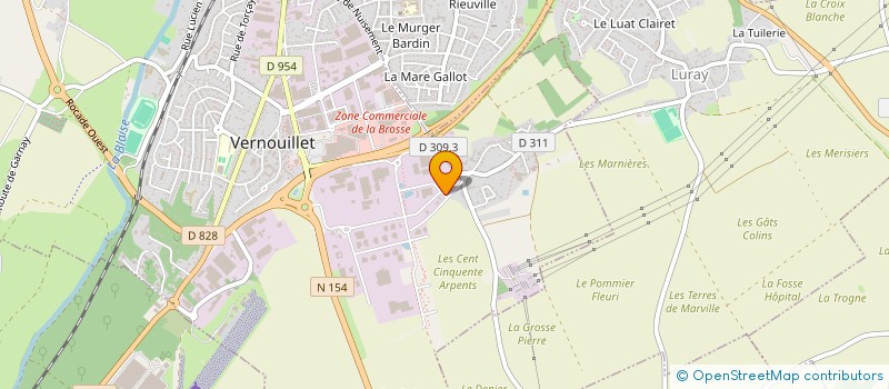 localisation de l'entreprise BOSPHORE MEUBLES à VERNOUILLET